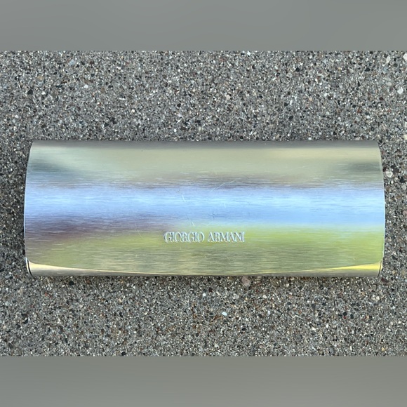 🕶️🔥Aluminum Silver Glasses/Sunglasses Metal Hard Clamshell Case Giorgio Armani - Picture 11 of 17